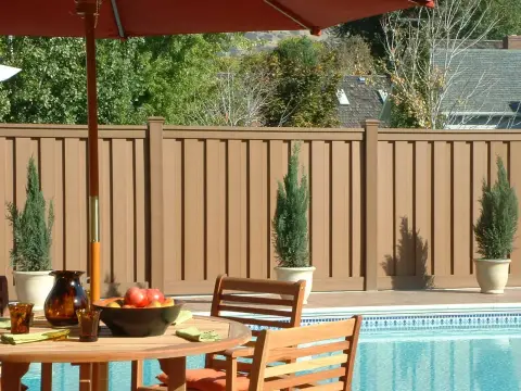 Composite Fencing installed in the Raleigh area